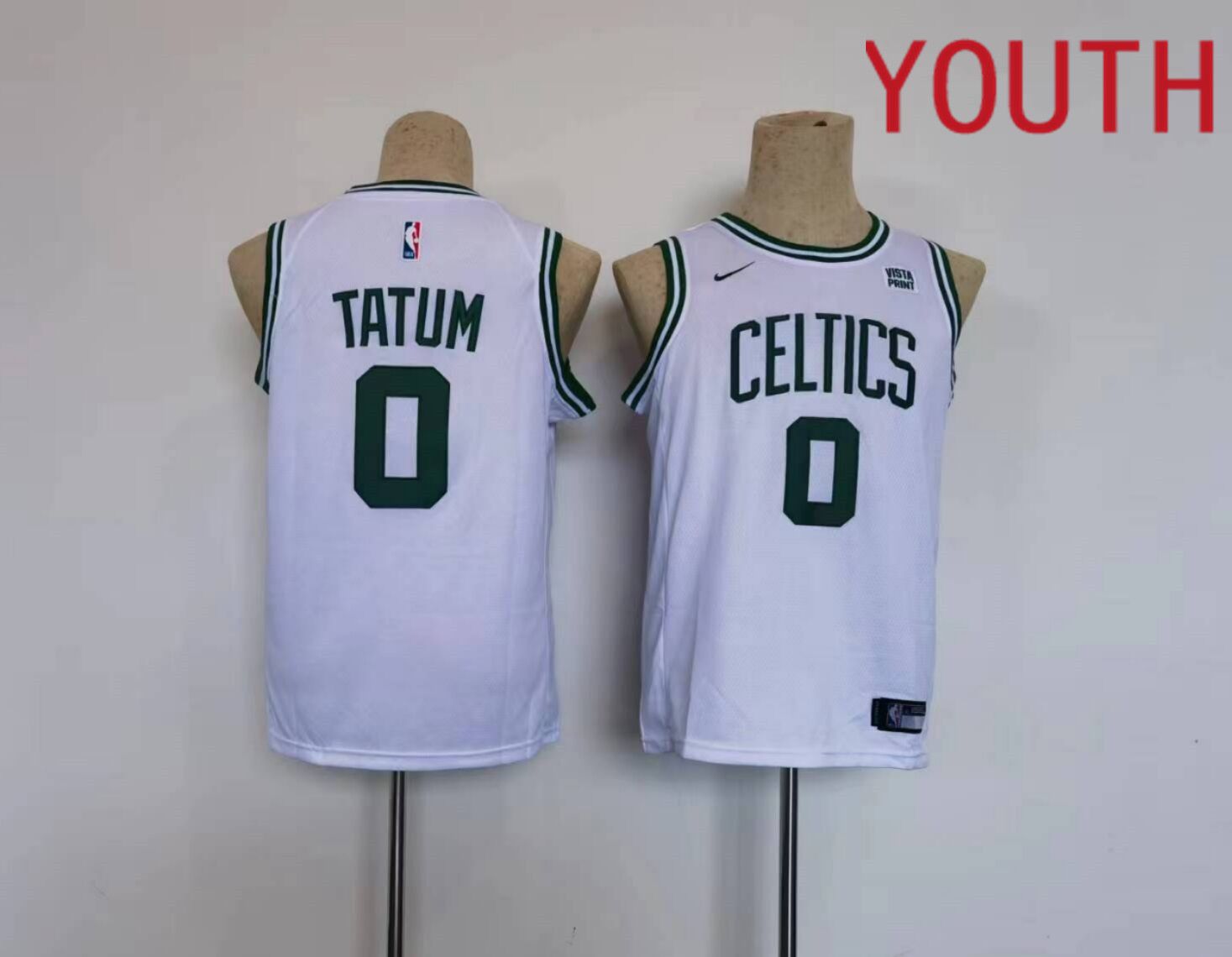 Youth Boston Celtics 0 Tatum White Nike Game 2023 NBA Jersey